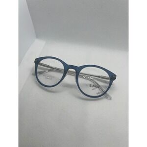 Starck Biotech Paris Eyeglasses SH2080 0002 Blue Round Frames RX Ready‎
